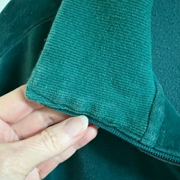 Bechamel Teal Velour Zipper Jacket L - Picture 8 of 16